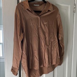 Abercrombie & Fitch Long Sleeve Satin Button Up - Worn Once